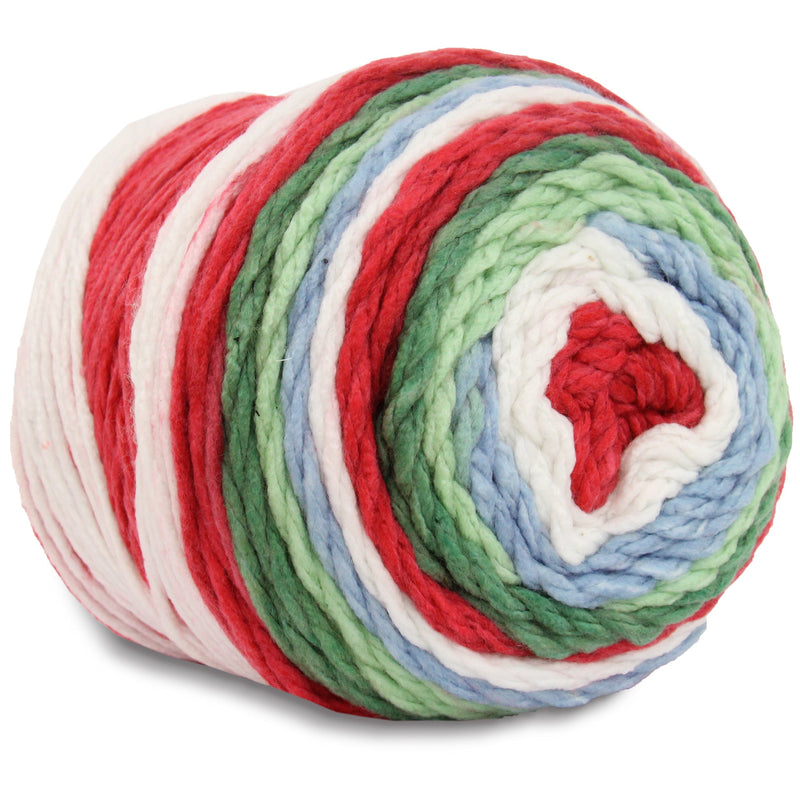 Ombre Yarn - Big Chunky Yarn Cake - Holiday Shades , 300g (316 Yards) – Thick Super Bulky #6 - Threadart.com