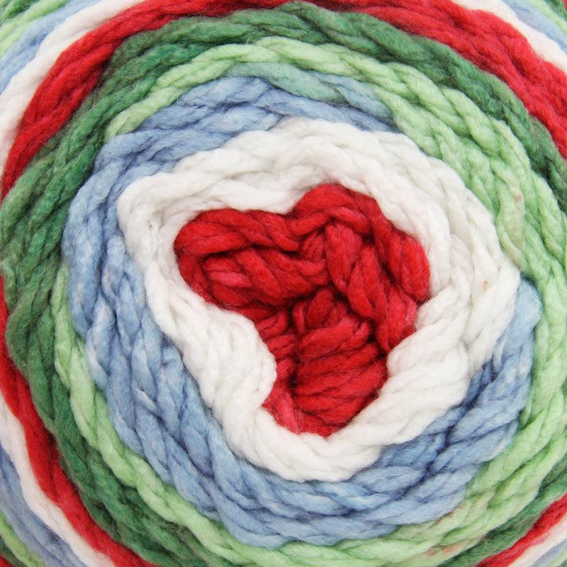 Ombre Yarn - Big Chunky Yarn Cake - Holiday Shades , 300g (316 Yards) – Thick Super Bulky #6 - Threadart.com