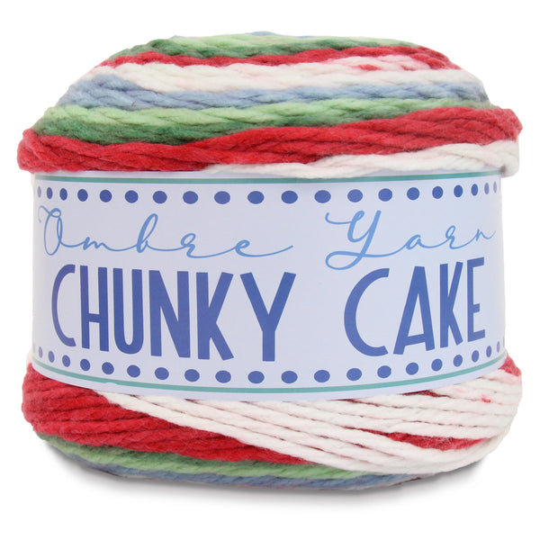 Ombre Yarn - Big Chunky Yarn Cake - Holiday Shades – Thick Super Bulky #6 - Threadart.com