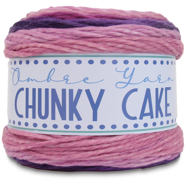 Ombre Yarn - Big Chunky Yarn Cake - Lavender Haze – Thick Super Bulky #6 - Threadart.com