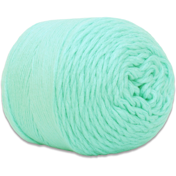 Chunky Yarn Big Cake - Light Aqua, 300g (316 Yards) – Thick Super Bulky #6 - Threadart.com