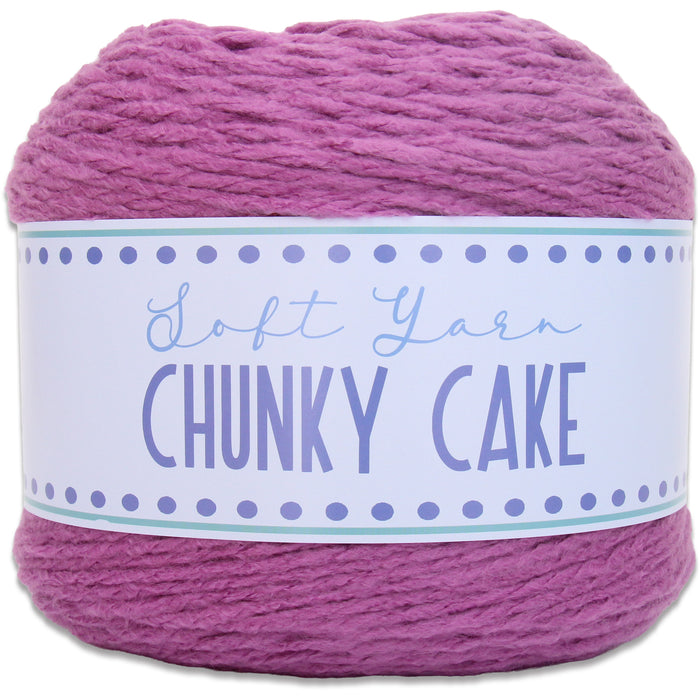 Chunky Yarn Big Cake - Magenta, 300g (316 Yards) – Thick Super Bulky #6 - Threadart.com