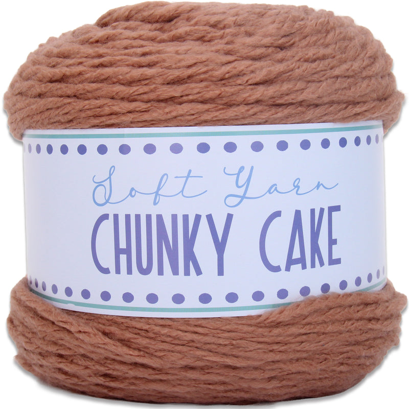 Chunky Yarn Big Cake - Mocha, 300g (316 Yards) – Thick Super Bulky #6 - Threadart.com