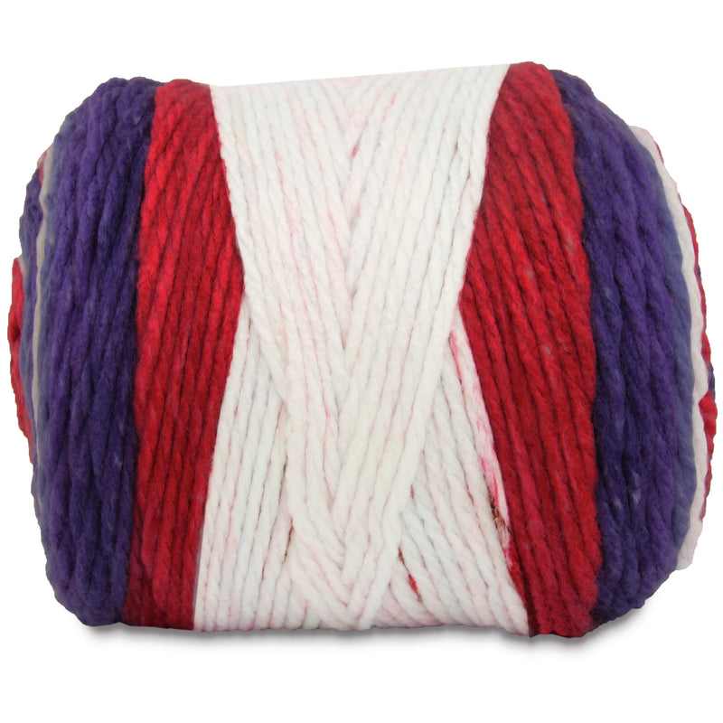 Ombre Yarn - Big Chunky Yarn Cake - Patriotic Shades , 300g (316 Yards) – Thick Super Bulky #6 - Threadart.com