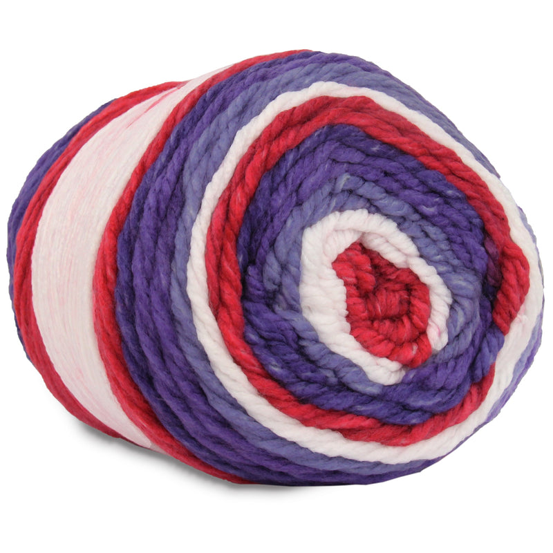 Ombre Yarn - Big Chunky Yarn Cake - Patriotic Shades , 300g (316 Yards) – Thick Super Bulky #6 - Threadart.com
