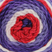 Ombre Yarn - Big Chunky Yarn Cake - Patriotic Shades , 300g (316 Yards) – Thick Super Bulky #6 - Threadart.com