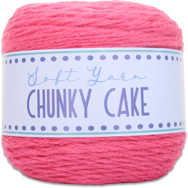 Chunky Yarn Big Cake - Pink, 300g (316 Yards) – Thick Super Bulky #6 - Threadart.com