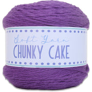 Chunky Yarn Big Cake - Purple, 300g (316 Yards) – Thick Super Bulky #6 - Threadart.com