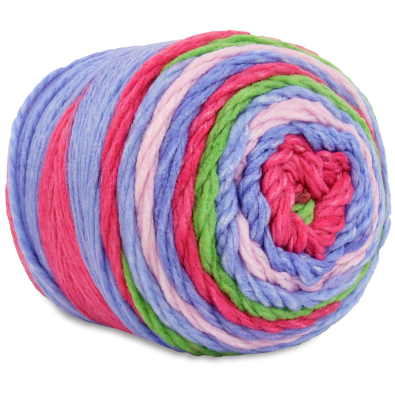 Ombre Yarn - Big Chunky Yarn Cake - Spring Morning Colors , 300g (316 Yards) – Thick Super Bulky #6 - Threadart.com
