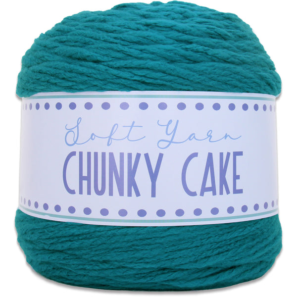 Chunky Yarn Big Cake - Teal Blue – Thick Super Bulky #6 - Threadart.com
