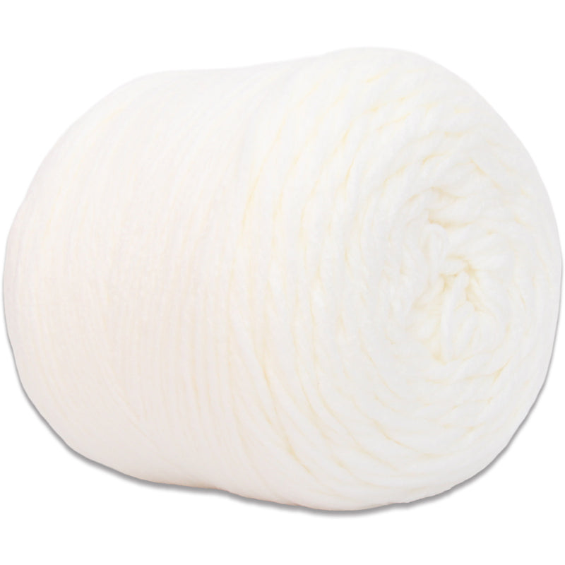 Chunky Yarn Big Cake - White, 300g (316 Yards) – Thick Super Bulky #6 - Threadart.com