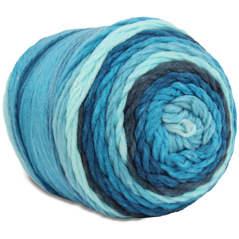 Ombre Yarn - Big Chunky Yarn Cake - Winter Forest , 300g (316 Yards) – Thick Super Bulky #6 - Threadart.com