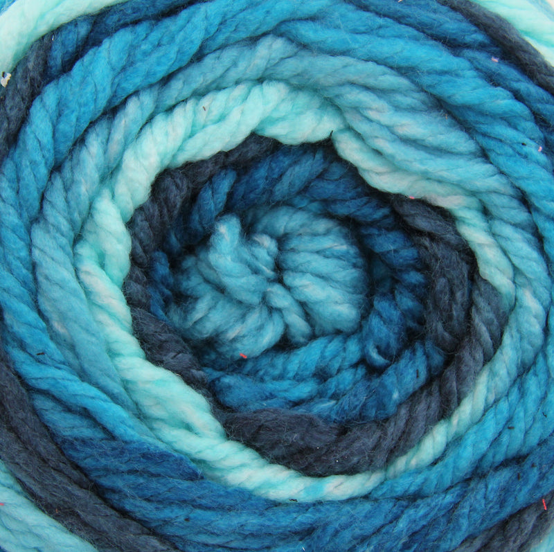 Ombre Yarn - Big Chunky Yarn Cake - Winter Forest , 300g (316 Yards) – Thick Super Bulky #6 - Threadart.com