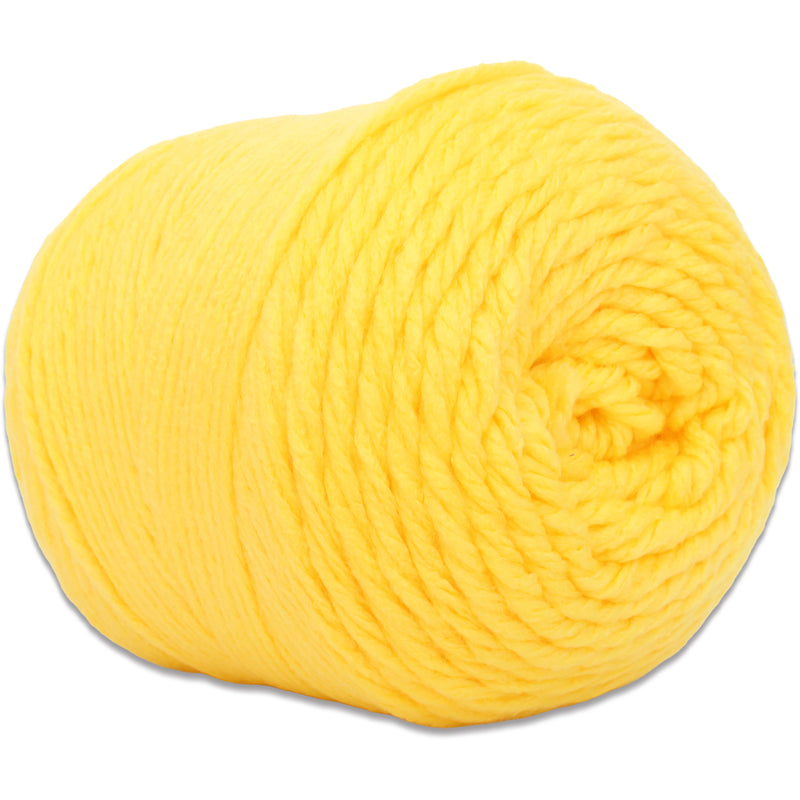 Chunky Yarn Big Cake - Yellow, 300g (316 Yards) – Thick Super Bulky #6 - Threadart.com