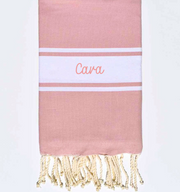 Personalized Turkish Beach Towels - Embroidered Name - Threadart.com