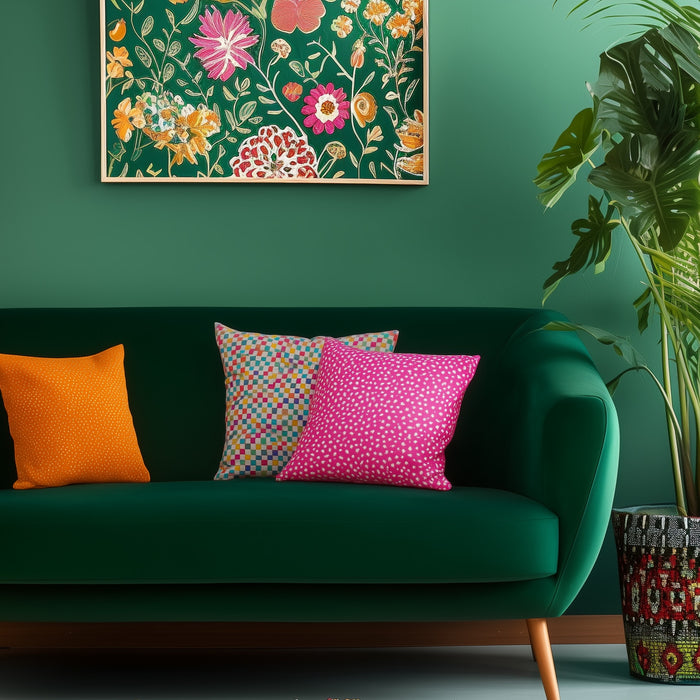 Fat Quarter Bundle - Five Yellow Confetti Brights Precut Cotton Fabrics - Threadart.com