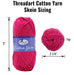 Crochet 100% Pure Cotton Yarn #4 Set  - 6 Pack of Bright Colors - Threadart.com