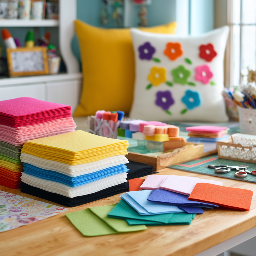 Felt Fabric by the Roll - 12"x10 Yard Rolls in use