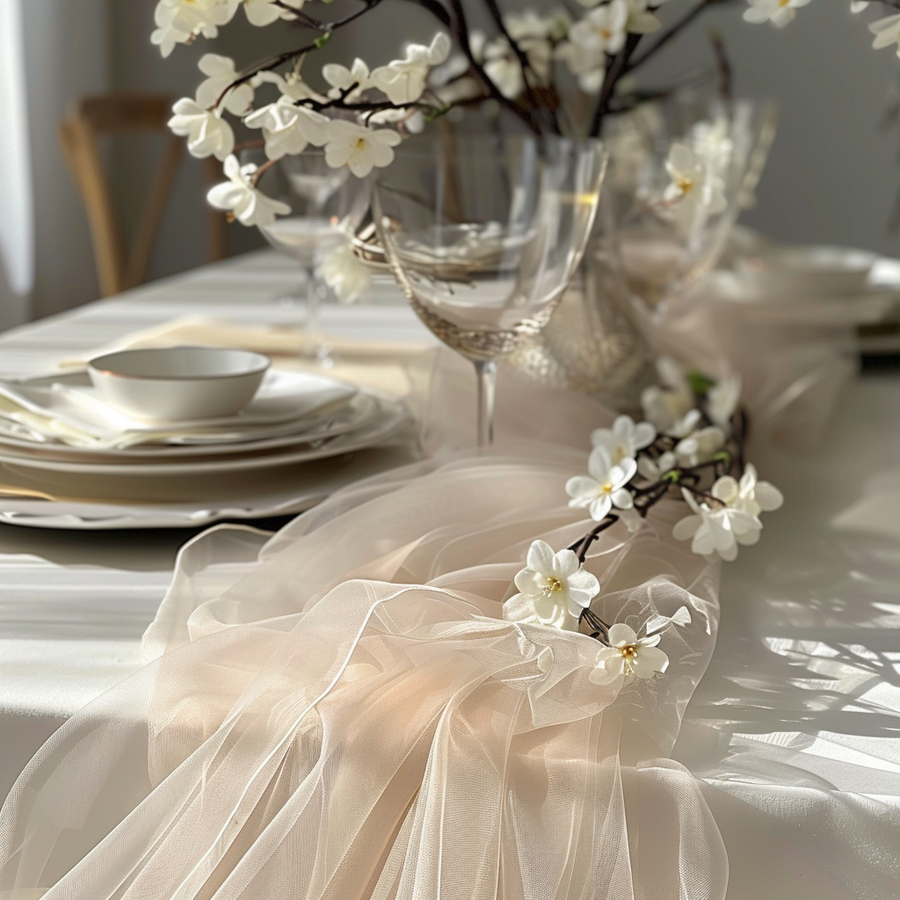 Tulle Fabric Mega Rolls - 100 Yards in use