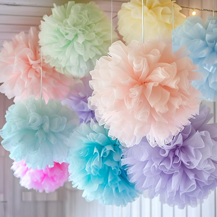 Tulle Fabric Mega Rolls - 100 Yards in use