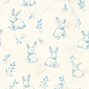 Fat Quarter Bundle - Five Light Blue & White Precut Cotton Fabrics - Threadart.com