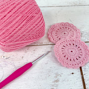 Cotton Crochet Thread Set - Electric Pop Colors - Size 3 - Four 140 Yd Balls - Threadart.com
