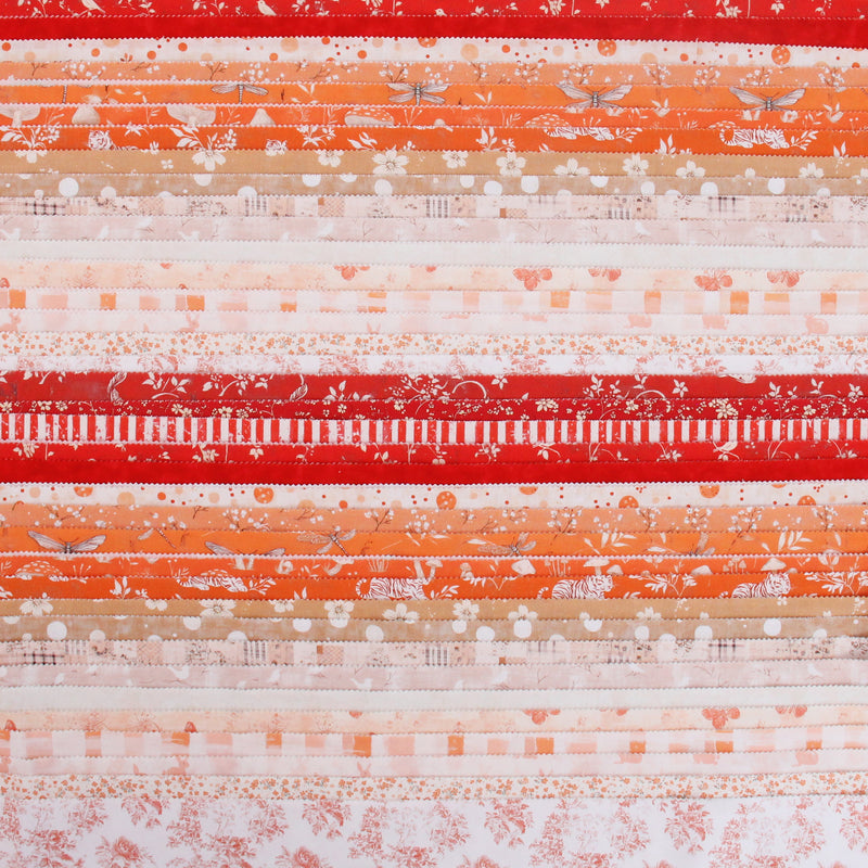 Fat Quarter Bundle - Five Orange Precut Cotton Fabrics - Threadart.com