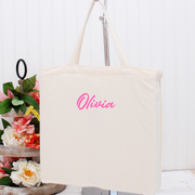 Personalized Tote Bag  - Embroidered With Name or Words - Threadart.com