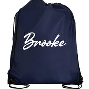 Personalized Drawstring Bag with Custom Name - BackPack Cinch Sack - Threadart.com