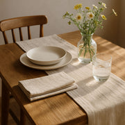 Premium Linen Fabric By The Yard - White 55" Width - Cotton Linen Blend Fabric - Threadart.com