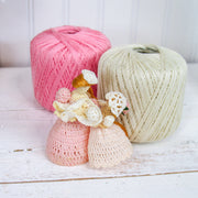Cotton Crochet Thread Set - Electric Pop Colors - Size 3 - Four 140 Yd Balls - Threadart.com