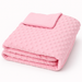 Minky Blanket - Light Pink Minky Dots - Baby Blanket Size 28" x 38" - Threadart.com