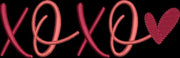 Valentine XOXO Heart Machine Embroidery Design Instant Download - 4 Sizes - 8 Formats - ThreadArt6 - Threadart.com