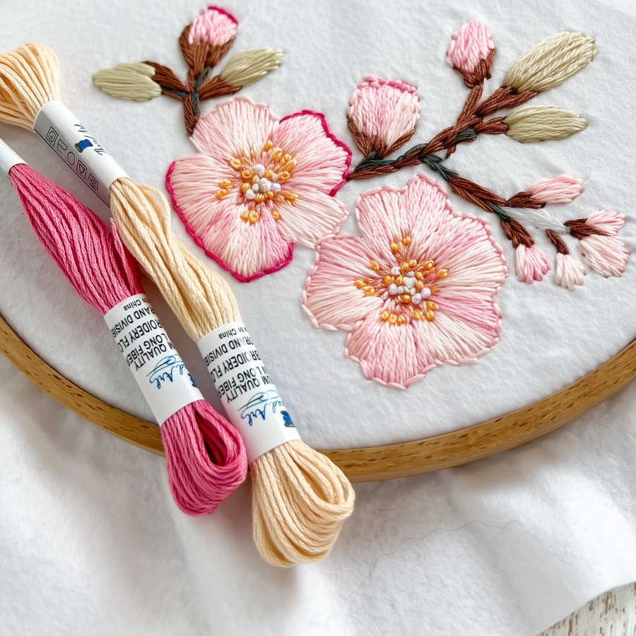 Embroidery Floss - Single Colors in use