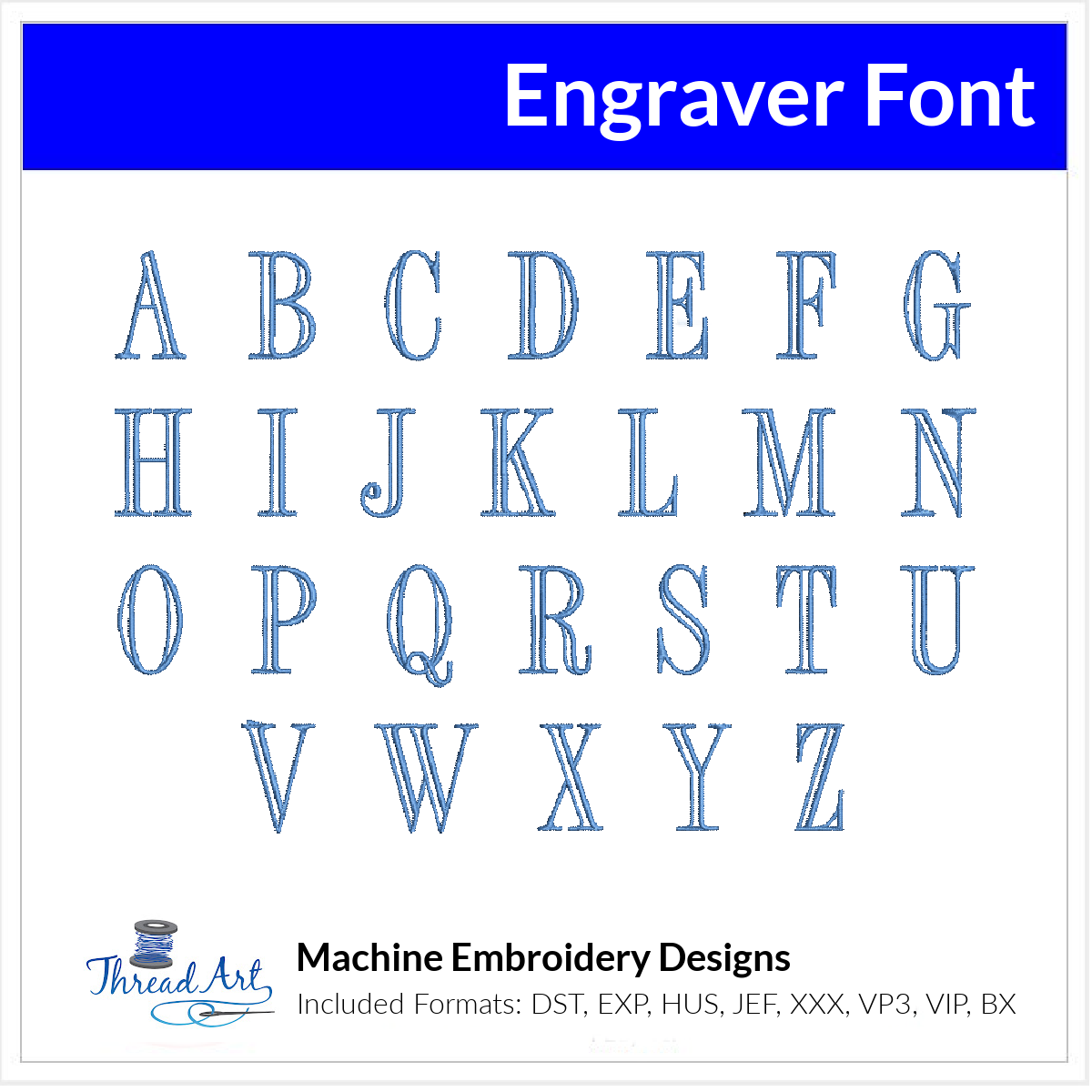 Letter And Script Engraver Engraver Font Machine Embroidery Design Set - Monogramming Alphabet Le ...