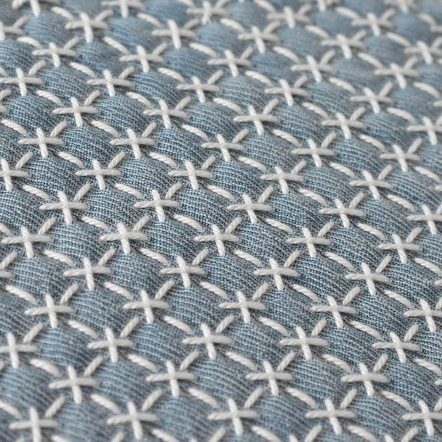 Sashiko Thread in use