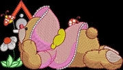 Spring Bear Machine Embroidery Design Instant Download - 4 Sizes - 8 Formats - ThreadArt - Threadart.com