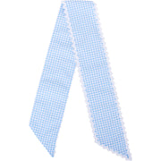 Personalized Easter Wreath Sash or Basket Bow - Embroidered Pink or Blue - Threadart.com