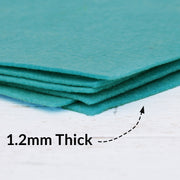 Teal Felt By The Yard - 36" Wide - Soft Premium Felt Fabric - Threadart.com