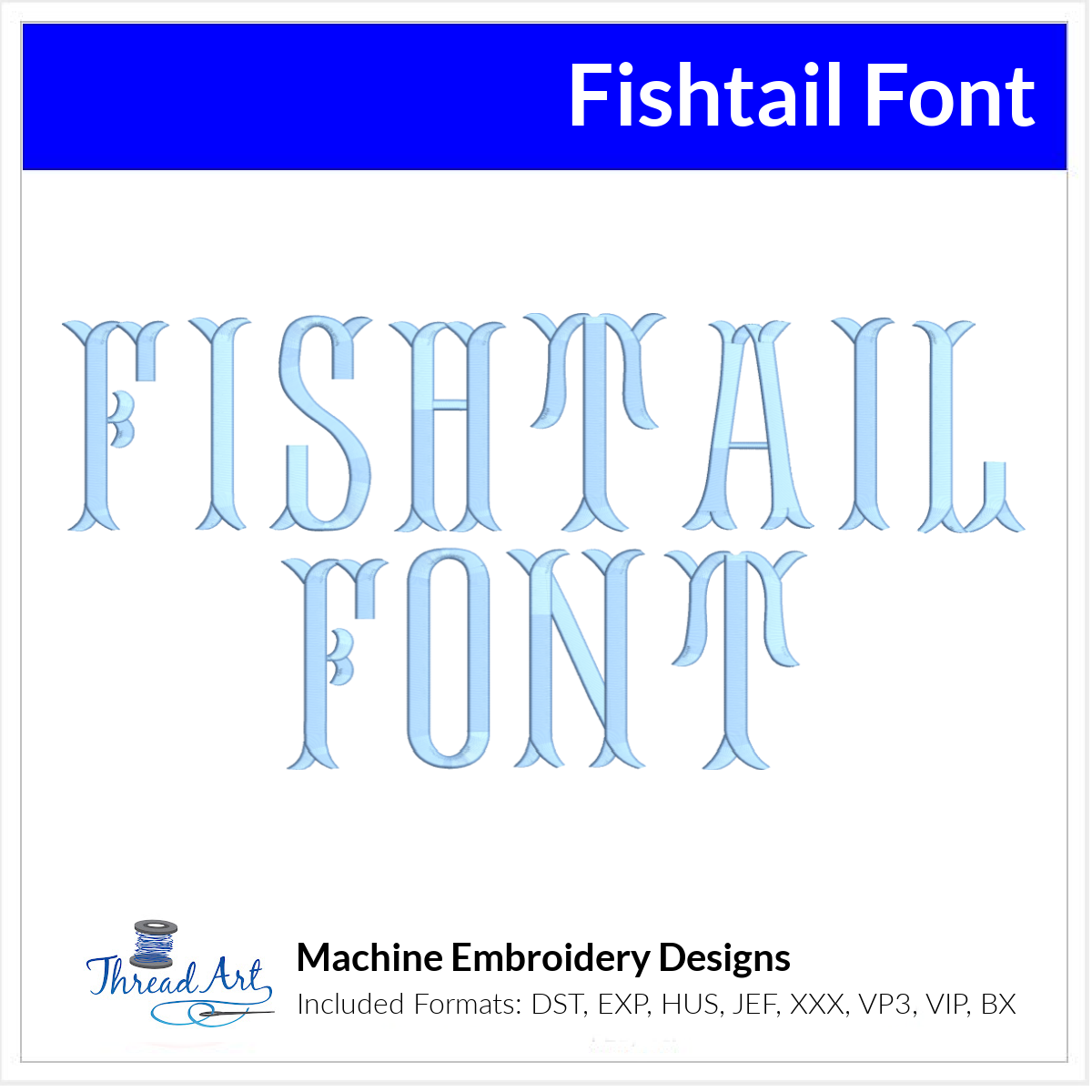 Fishtail Design Fish Fishtail Font Machine Embroidery Design Set - Monogramming Alphabet Le ...