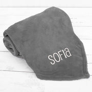 Plush Fleece Personalized Blanket - Embroidered Name or Monogrammed - Threadart.com