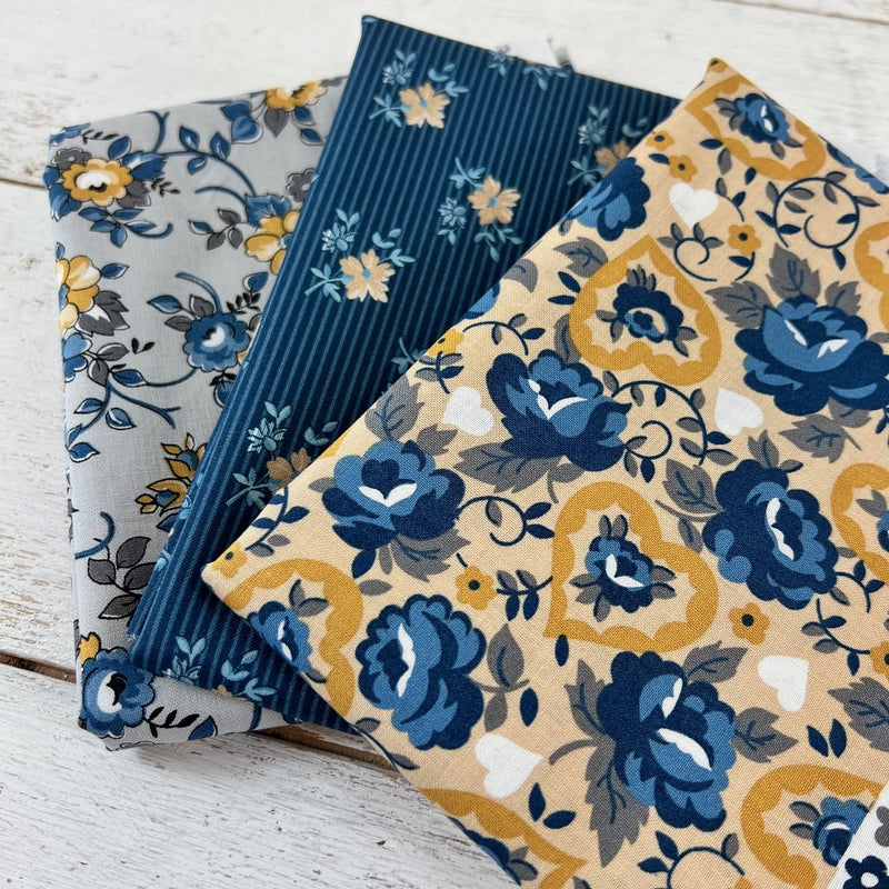 Clearance Fabric Bundle - Delightful Floral - 3 Half Yard Cuts of Cotton Fabric - Threadart.com