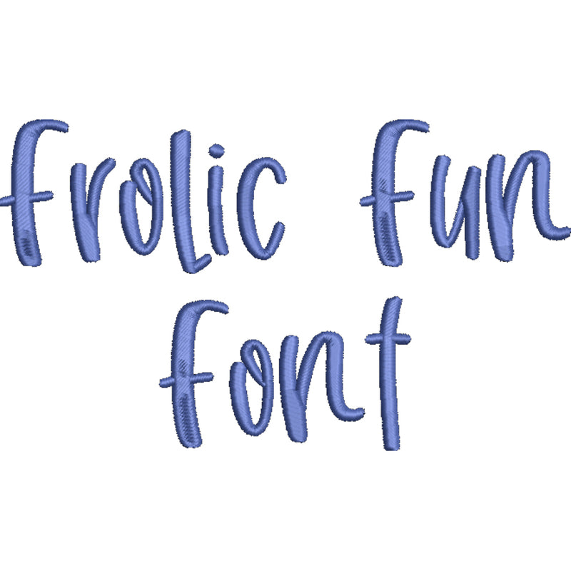 Frolic Fun Font Machine Embroidery Design Set - Whimsical Alphabet Letters BX Font - Download 9 Formats and 3 Sizes - 1", 1.5", 2" - Threadart.com