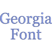 Georgia Font Machine Embroidery Design Set - Alphabet Letters Numbers BX Font - Download 9 Format and 1" to 3" - Threadart.com