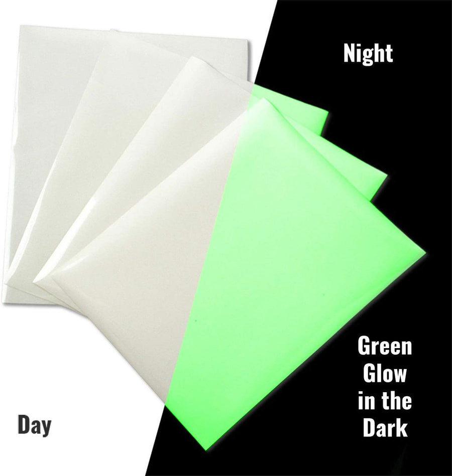 All Glow in the Dark Iron On Vinyl in use