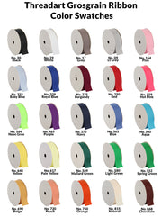 Monogrammed Grosgrain Ribbon Bows - Embroidered Initial - Threadart.com