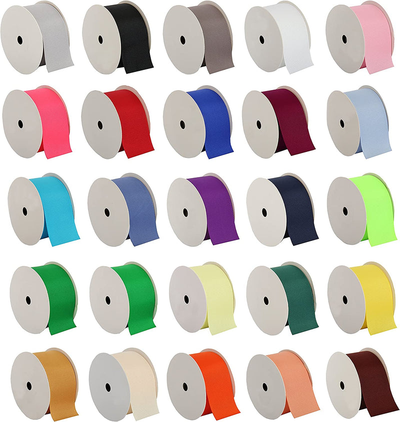 Grosgrain Ribbon 3/8" - 10 Roll Set - Dark Shades - Threadart.com