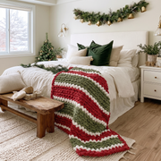 Holiday Jumbo Blanket Yarn Set - 6 Skein Chunky Chenille Yarn - Threadart.com