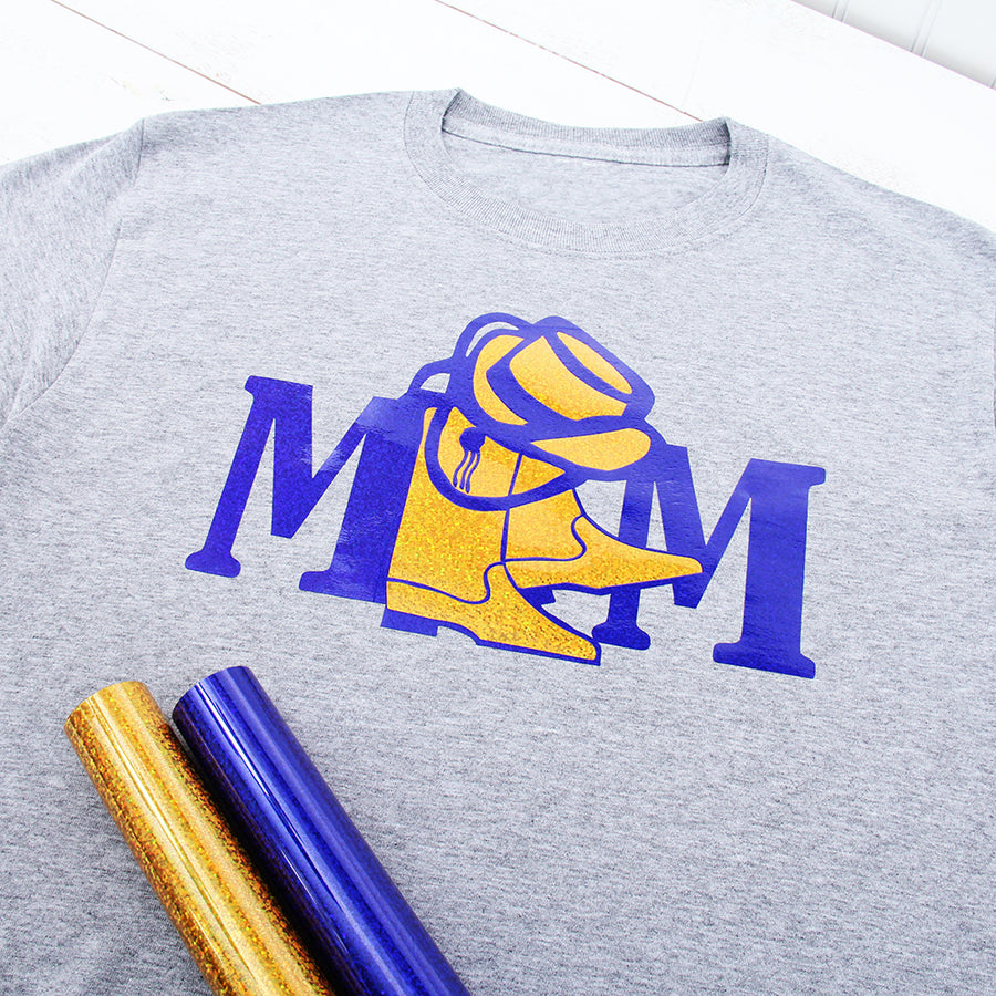 Specialty Heat Transfer Vinyl By The Yard in use