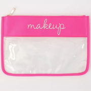 Personalized Clear Zipper Pouch Bags with Embroidery - Customized With Name or Words - Threadart.com